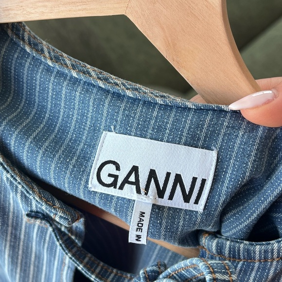 GANNI - Poplin Shirt with bows. So cute ! - Picture 2 of 4